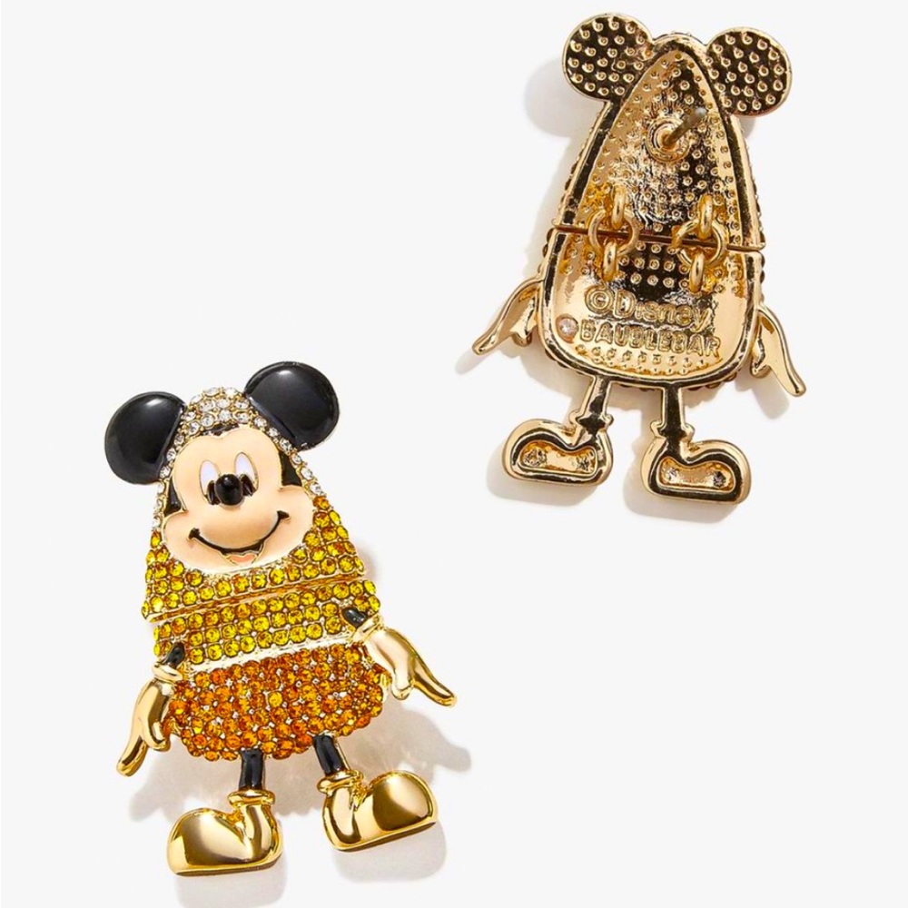 NEW Disney X BaubleBar Mickey Mouse Candy Corn Earrings